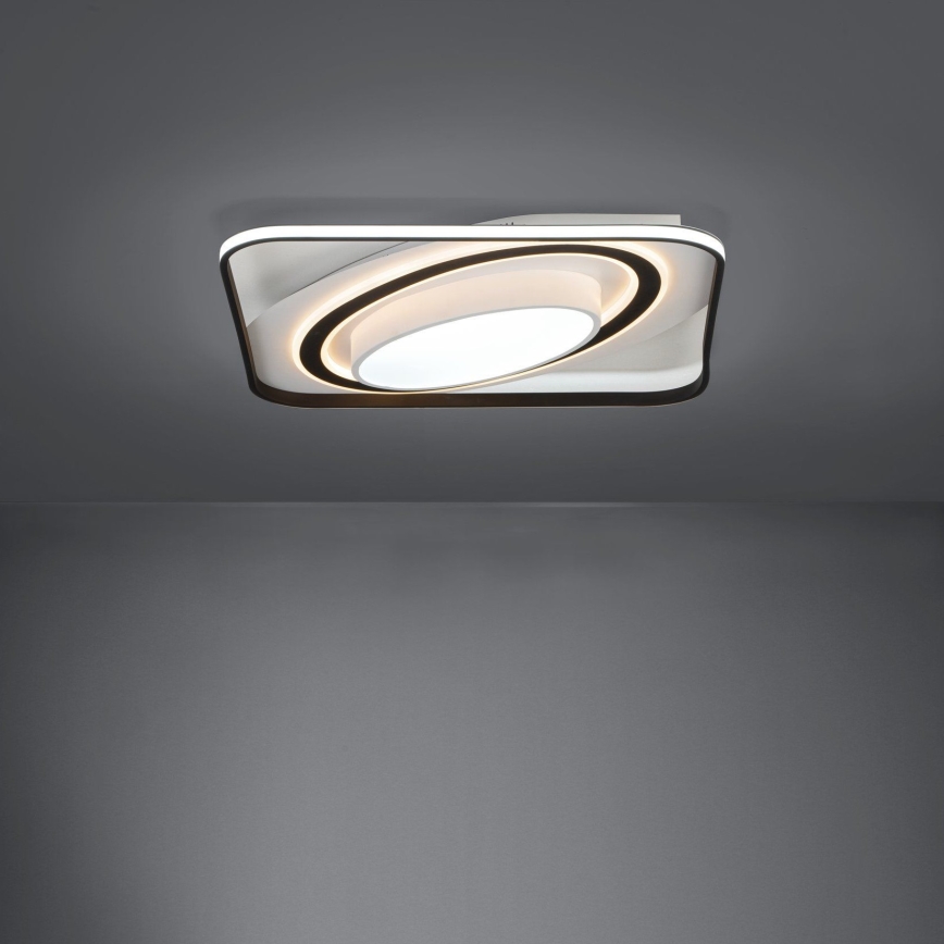 Eglo - LED Zatemnitvena stropna svetilka LED/28W/230V+LED/13W+ LED/2,8W 3000-6500K črna + Daljinski upravljalnik