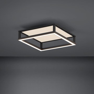 Eglo - LED Zatemnitvena stropna svetilka LED/29,4W/230V 2700-6500K črna + Daljinski upravljalnik