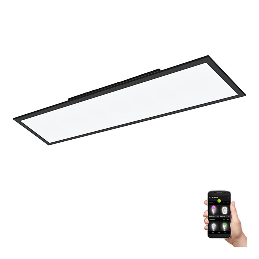 Eglo - LED Zatemnitvena stropna svetilka LED/33,5W/230V črna ZigBee