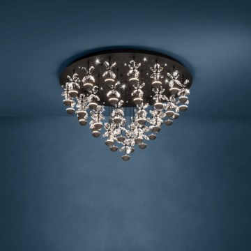 Eglo - LED Zatemnitvena stropna svetilka LED/77,4W/230V 3000K črna