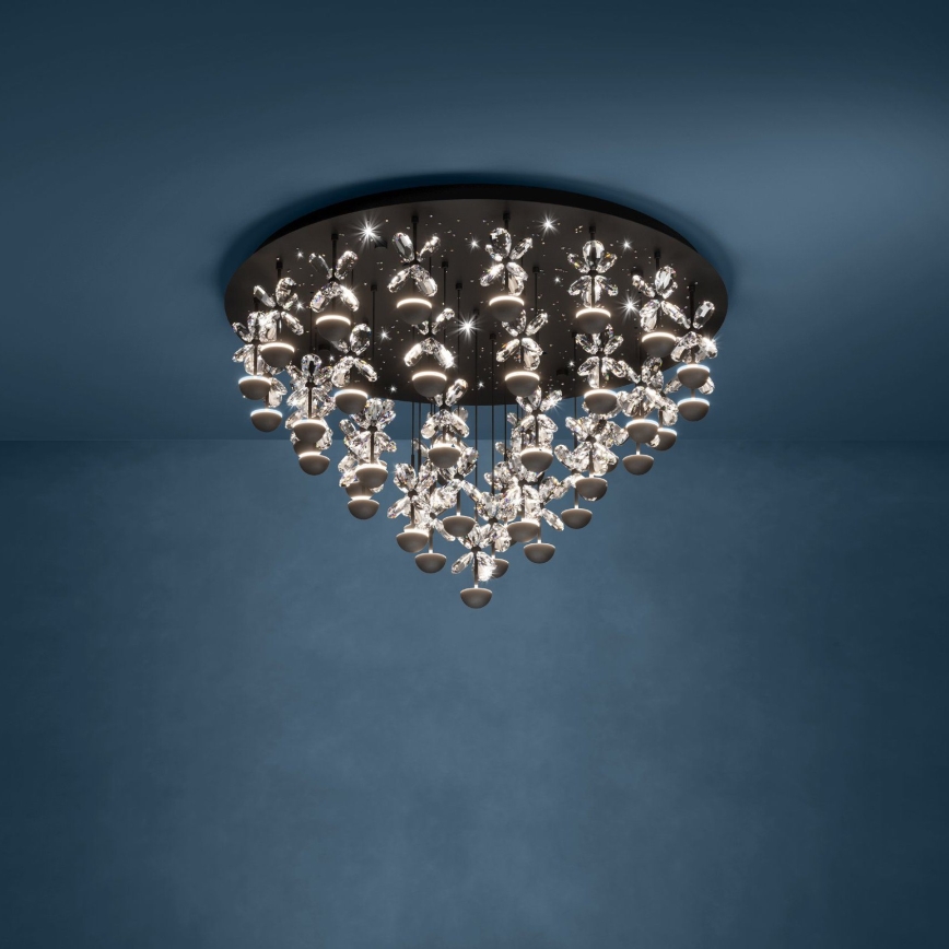 Eglo - LED Zatemnitvena stropna svetilka LED/77,4W/230V 3000K črna