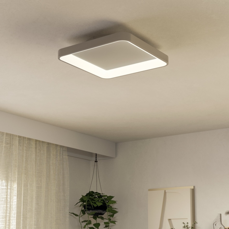 Eglo - LED Zatemnitvena stropna svetilka LORETELLO LED/12W/230V bela + Daljinski upravljalnik