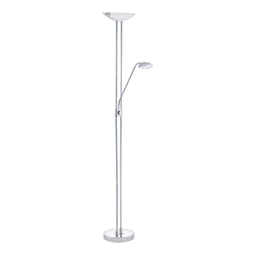 Eglo - LED Zatemnitvena talna svetilka LED/20W + LED/2,5W sijajni krom