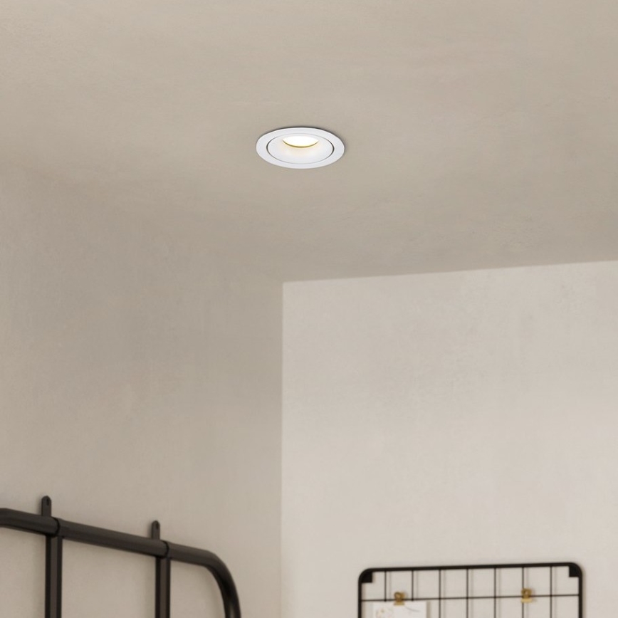 Eglo - LED Zatemnitvena vgradna svetilka/4,9W/230V bela