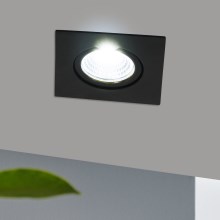 Eglo - LED Zatemnitvena vgradna svetilka/6W/230V črna