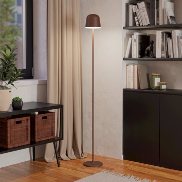 Eglo - LED Zatemnitvena zunanja polnilna talna svetilka LED/4,3W/230V 2400/3000/4000K IP54 rjava