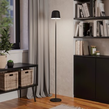 Eglo - LED Zatemnitvena zunanja polnilna talna svetilka LED/4,3W/5V 2400/3000/4000K IP54 črna
