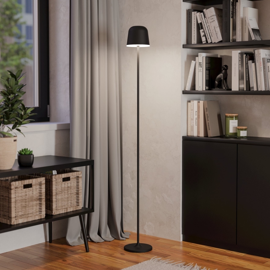 Eglo - LED Zatemnitvena zunanja polnilna talna svetilka LED/4,3W/5V 2400/3000/4000K IP54 črna