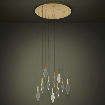 Eglo - LED Zatemnitveni lestenec na vrvici 10xLED/3W/230V 3000K pr. 58 cm zlata