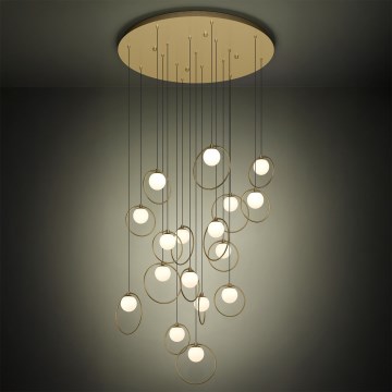 Eglo - LED Zatemnitveni lestenec na vrvici 17xLED/3W/230V 3000K pr. 78 cm zlata