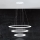 Eglo - LED Zatemnitveni lestenec na vrvici 1xLED/45W/230V + 1xLED/33W + 1xLED/19,5W