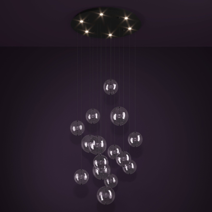 Eglo - LED Zatemnitveni lestenec na vrvici 6xLED/4,2W/230V 3000K prozorna