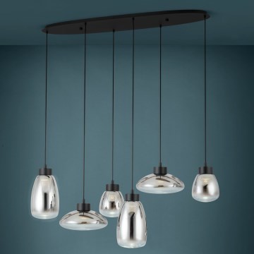Eglo - LED Zatemnitveni lestenec na vrvici 6xLED/5,4W/230V 2700K dimna