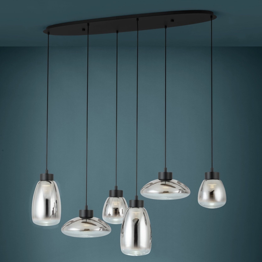 Eglo - LED Zatemnitveni lestenec na vrvici 6xLED/5,4W/230V 2700K dimna