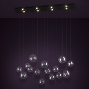 Eglo - LED Zatemnitveni lestenec na vrvici 8xLED/4,2W/230V 3000K prozorna