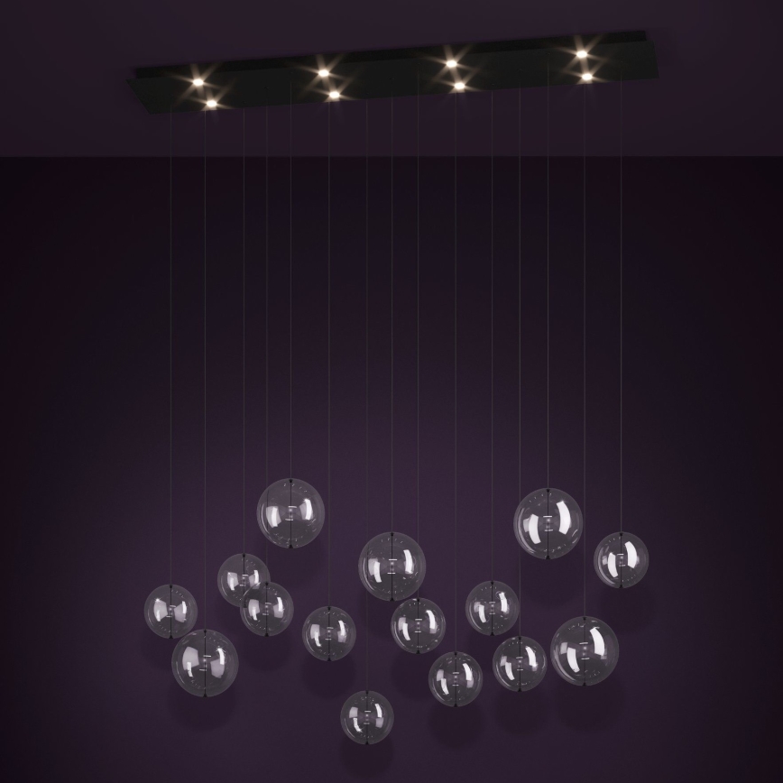 Eglo - LED Zatemnitveni lestenec na vrvici 8xLED/4,2W/230V 3000K prozorna