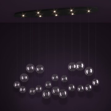 Eglo - LED Zatemnitveni lestenec na vrvici 8xLED/4,2W/230V 3000K prozorna