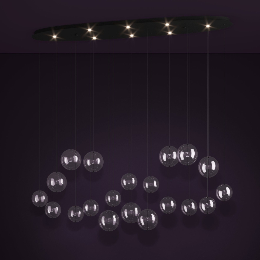 Eglo - LED Zatemnitveni lestenec na vrvici 8xLED/4,2W/230V 3000K prozorna