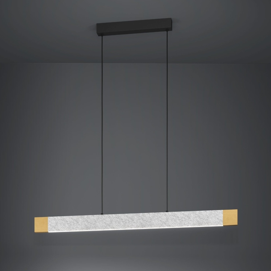 Eglo - LED Zatemnitveni lestenec na vrvici LED/22,2W/230V 3000K rjava/siva