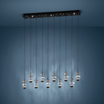 Eglo - LED Zatemnitveni lestenec na vrvici LED/23W/230V 3000K črna