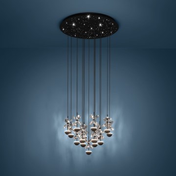 Eglo - LED Zatemnitveni lestenec na vrvici LED/27W/230V 3000K črna