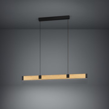 Eglo - LED Zatemnitveni lestenec na vrvici LED/28,8W/230V 3000K črna/rjava