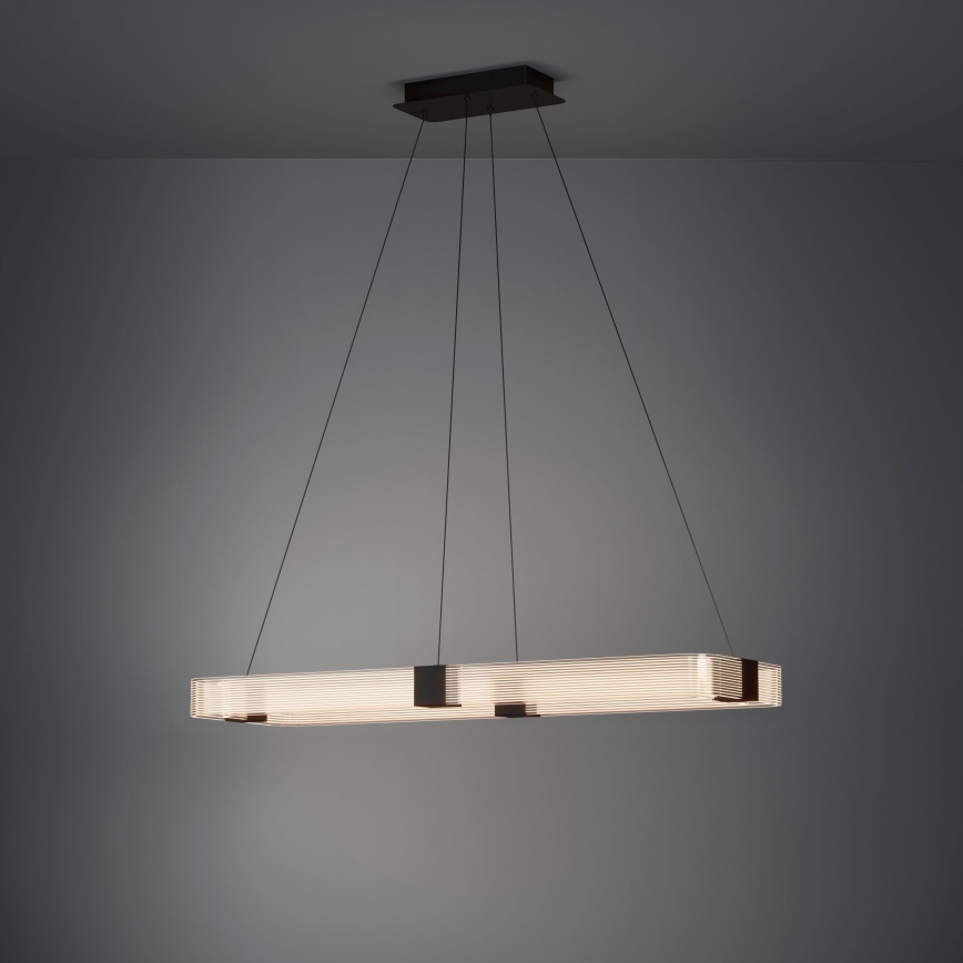 Eglo - LED Zatemnitveni lestenec na vrvici LED/39,2W/230V 3000K črna