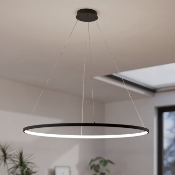 Eglo - LED Zatemnitveni lestenec na vrvici LED/40W/230V 2700-6500K črna + Daljinski upravljalnik