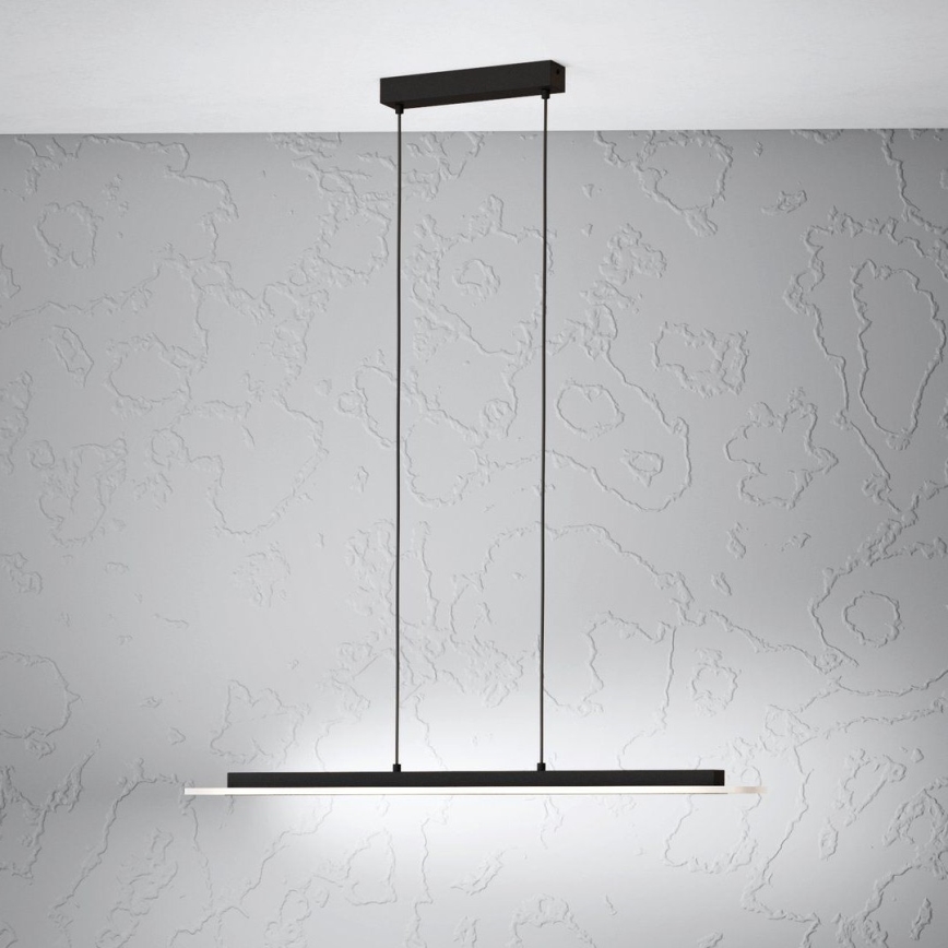 Eglo - LED Zatemnitveni lestenec na vrvici LED/57,5W/230V 3000K črna + Daljinski upravljalnik
