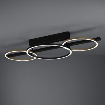Eglo - LED Zatemnitveni nadgradni lestenec 2xLED/12,5W/230V + LED/15,5W 3000K črna