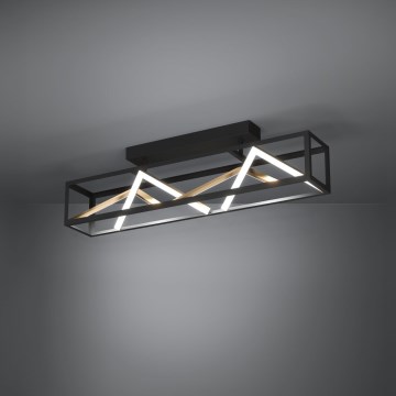 Eglo - LED Zatemnitveni nadgradni lestenec LED/45W/230V 2700-6500K črna/zlata + Daljinski upravljalnik