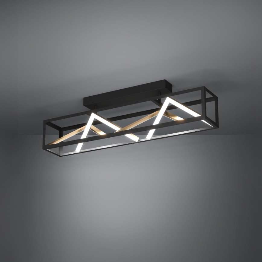 Eglo - LED Zatemnitveni nadgradni lestenec LED/45W/230V 2700-6500K črna/zlata + Daljinski upravljalnik