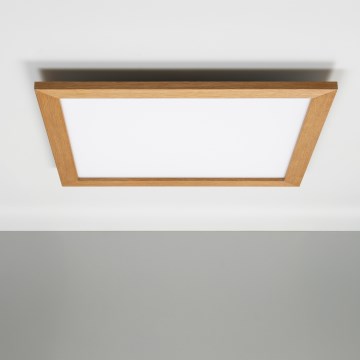 Eglo - LED Zatemnitveni nadgradni panel SALOBRENA-CL WOOD LED/31W/230V 2700-6500K 64x64 cm rjava
