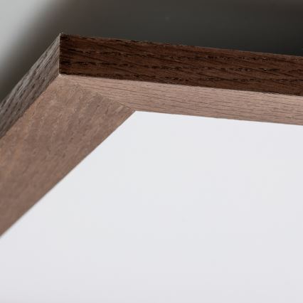 Eglo - LED Zatemnitveni panel SALOBRENA-TW WOOD LED/32,5W/230V 2700-6500K 64x64 cm temno rjava + Daljinski upravljalnik