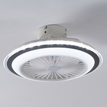 Eglo - LED Zatemnitveni stropni ventilator LED/25,5W/230V bela/siva 2700-6500K + Daljinski upravljalnik