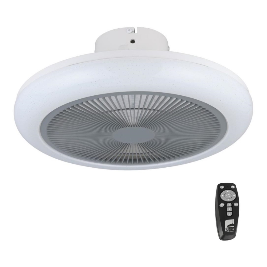 Eglo - LED Zatemnitveni stropni ventilator LED/25,5W/230V siva + Daljinski upravljalnik