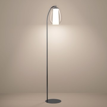 Eglo - LED zatemnljiva stoječa svetilka LED/7W/230V + LED/1,6W 2200-6500K črni krom
