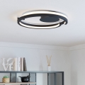 Eglo - LED zatemnljivo stropno svetilo 2xLED/20W/230V 2700-6500K premer 48 cm črna + daljinski upravljalnik