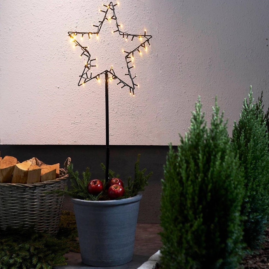 Eglo - LED Zunanja božična dekoracija LED/4xAA IP44 zvezda
