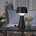 Eglo - LED zunanja polnilna namizna svetilka s prilagodljivo svetlostjo, LED/3W/5V, 2200/3000/4000K, 2000 mAh, IP44, črna