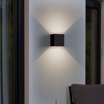 Eglo - LED Zunanja stenska svetilka 2xLED/2,8W/230V IP54 črna