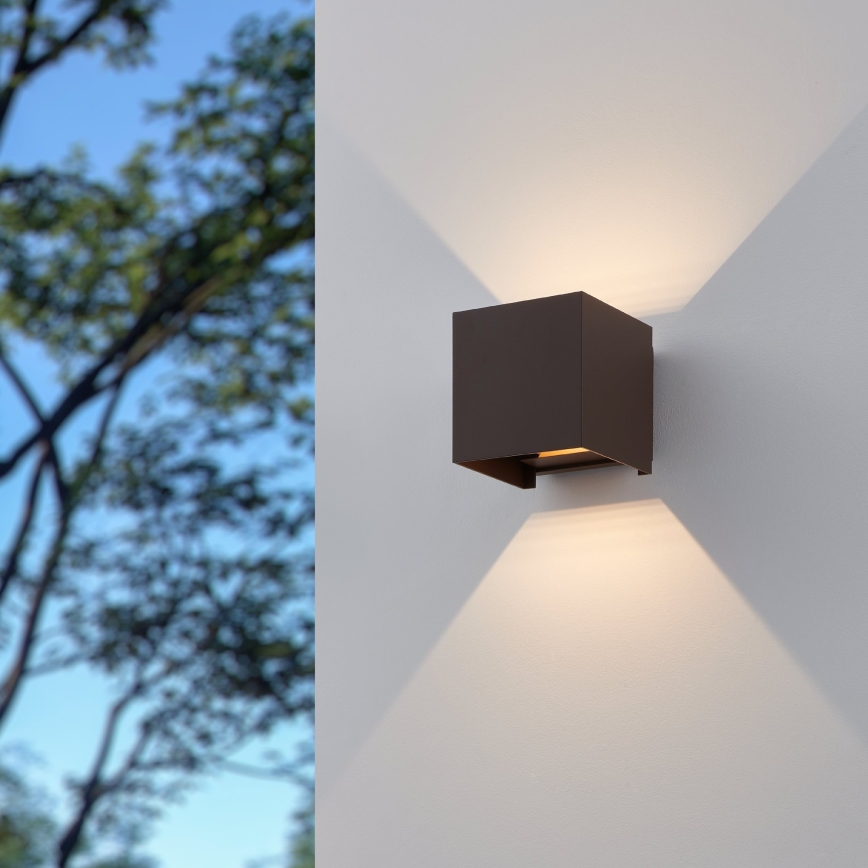 Eglo - LED Zunanja stenska svetilka 2xLED/2,8W/230V IP54 rjava