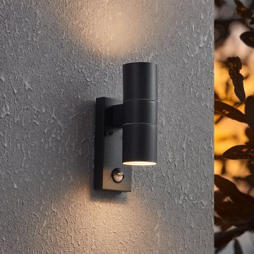 Eglo - LED Zunanja stenska svetilka s senzorjem 2xGU10/3W/230V IP44