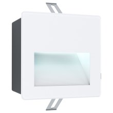 Eglo - LED Zunanja vgradna svetilka LED/3,7W/230V IP65 bela