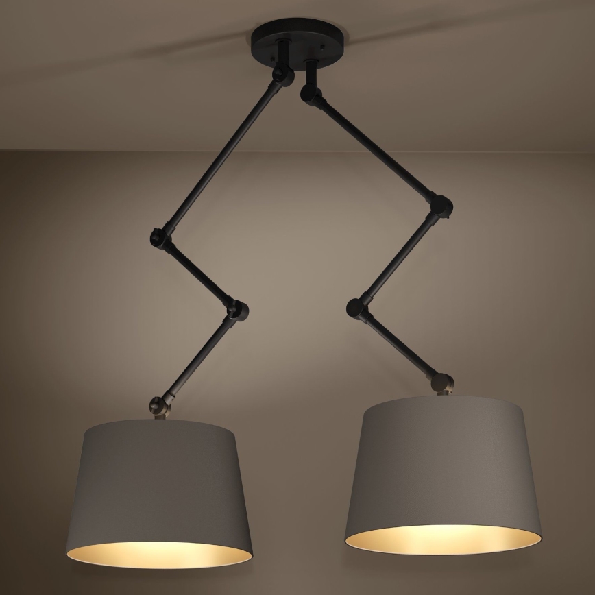 Eglo - Lestenec na drogu 2xE27/40W/230V rjava