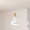 Eglo - lestenec na kablu 1x E27/60W/230V, premer 18 cm, bela
