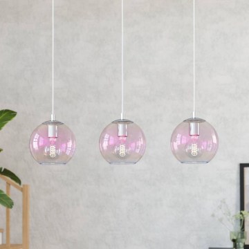 Eglo - Lestenec na kablu 3xE27/60W/230V sijajni krom