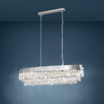 Eglo - Lestenec na verigi 13xE14/40W/230V krom