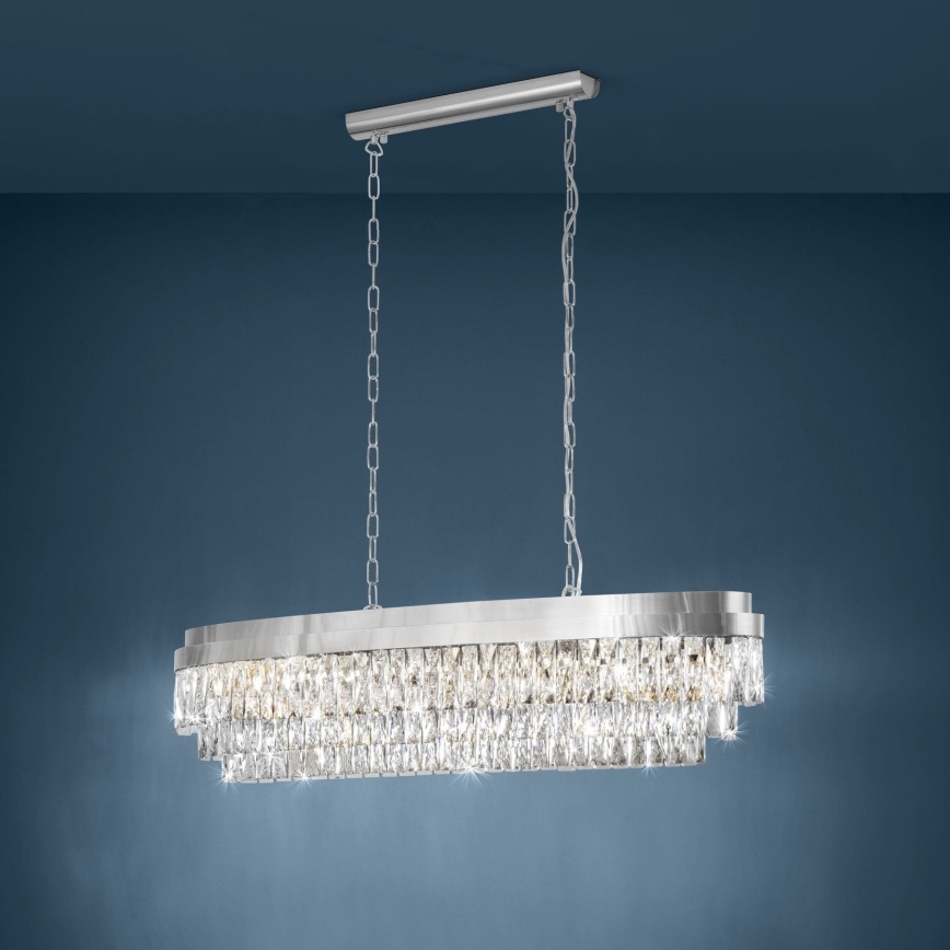 Eglo - Lestenec na verigi 13xE14/40W/230V krom