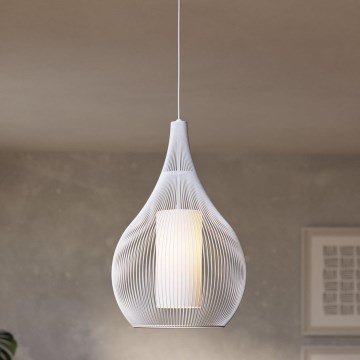 Eglo - Lestenec na vrvici 1xE27/40W/230V bela